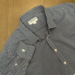 Tommy John Navy and White Checkered Casual Shirt